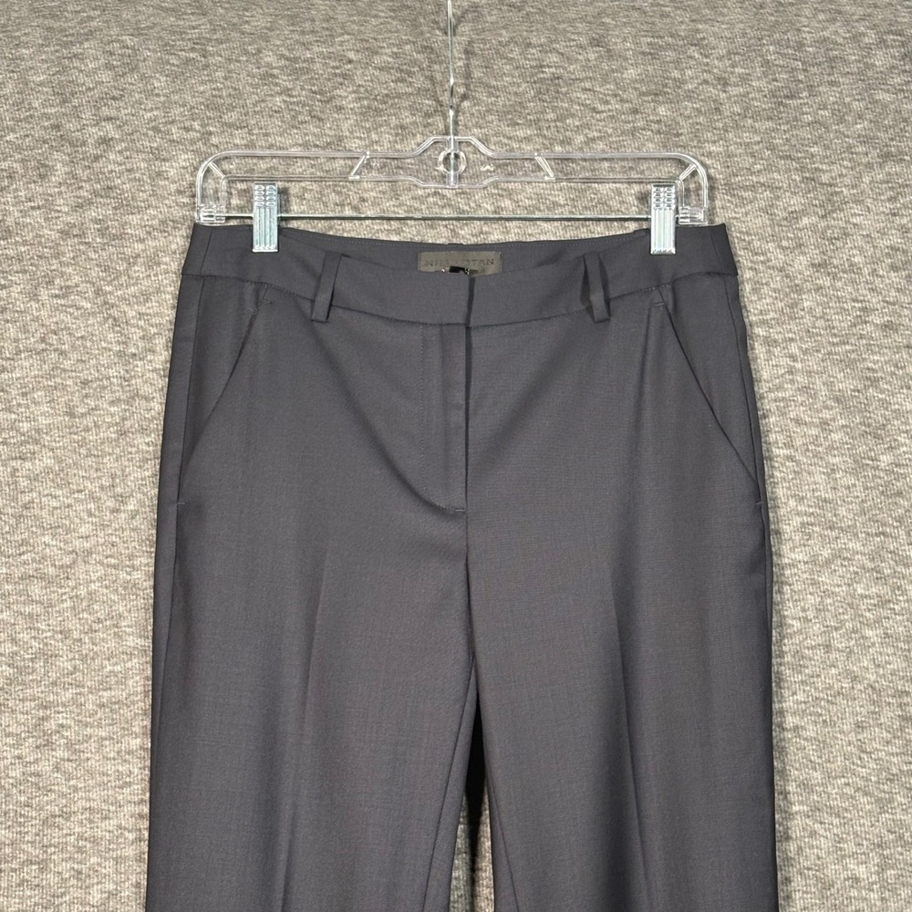 Nili Lotan Colmar Pant Dark Navy Straight Leg Trousers Womens Size 2 - Picture 3 of 11